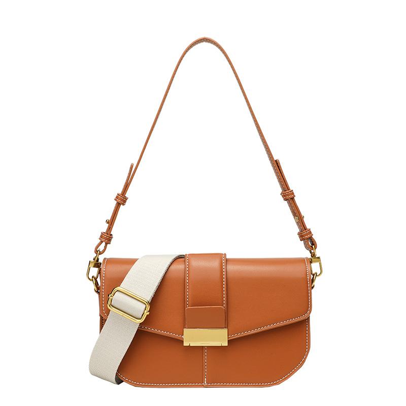 Versatile and fashionable new saddle bag, simple and versatile flap accordion tofu bag, exquisite small bag, single shoulder crossbody women's bag