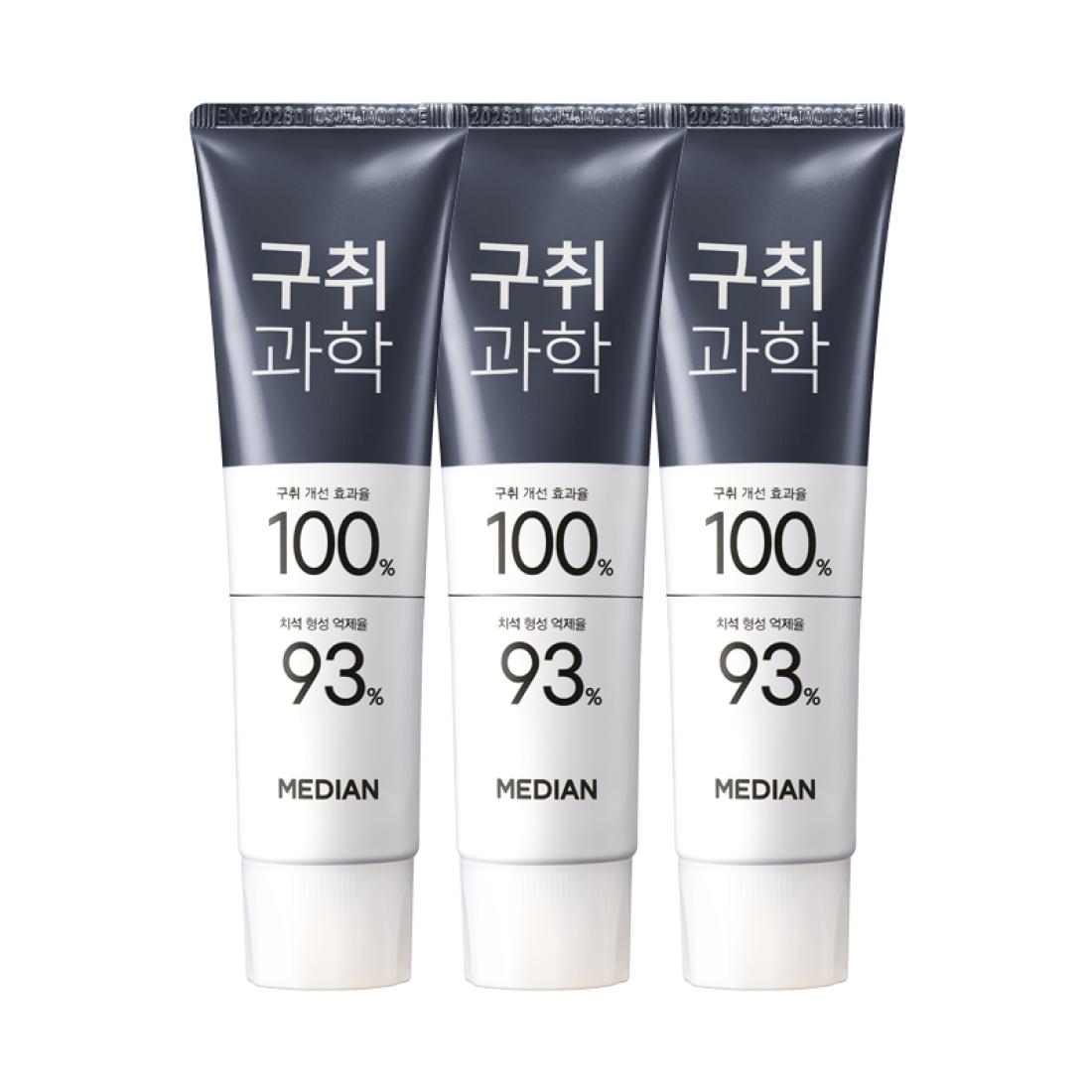 Median Bad Breath Science Toothpaste Freezing Cool Mint 120g x 3 Pack