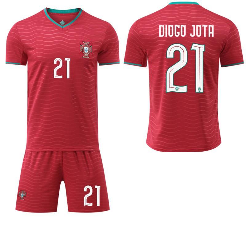 World Cup No. 7 C Ronaldo Jersey Set 8B Fee Sports Team Uniform Jota Football Portugal Home Court