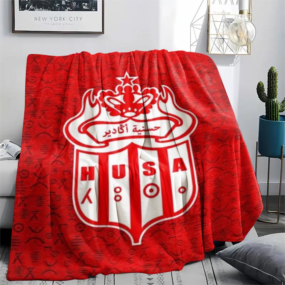 1Pc Hassania Agadir Print Flannel Blanket High Quality Warm Comfortable Cover for All Seasons Perfect for Gifts Home Decor