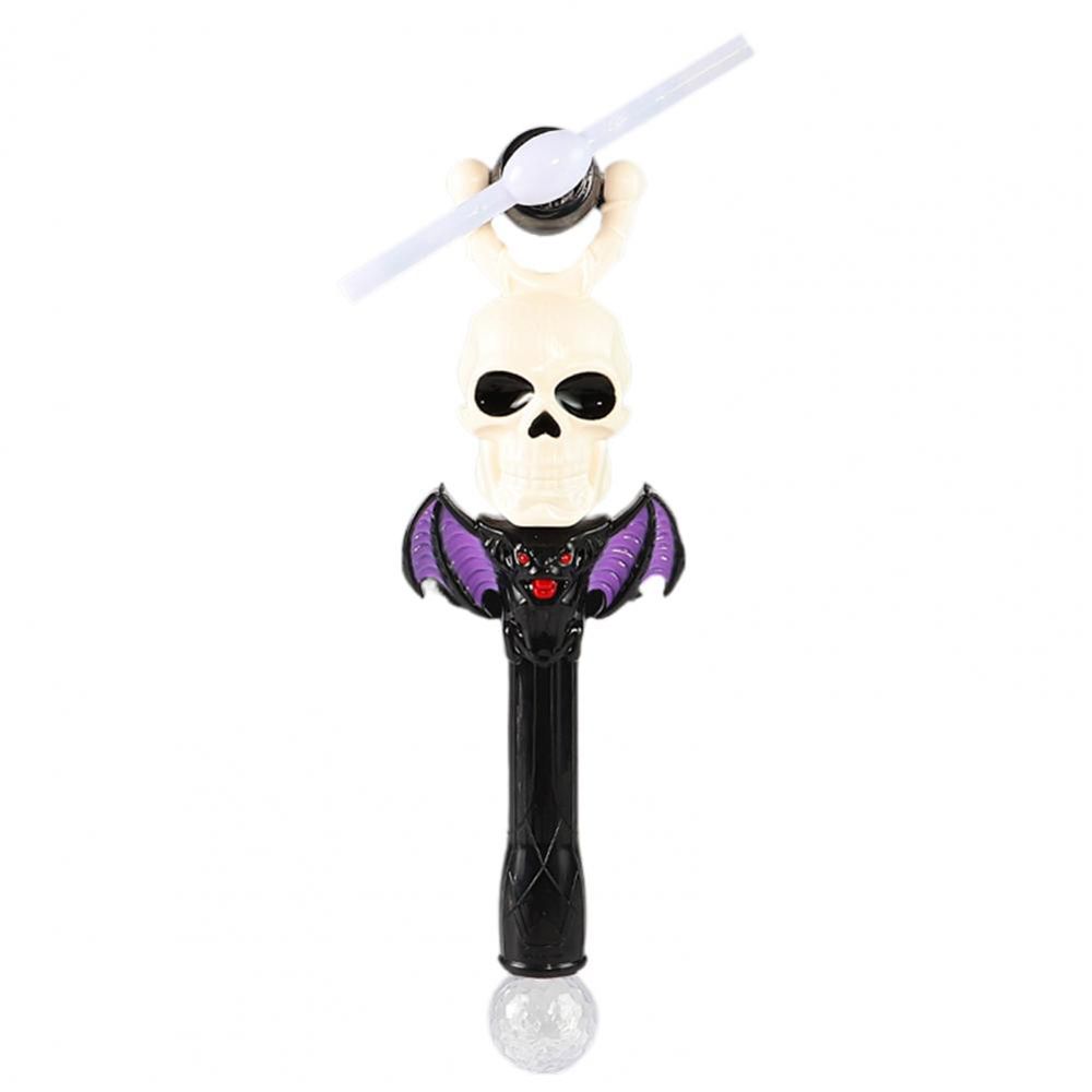 Accessories LED Spinning Windmill Halloween Glow Stick Rotating Light Toy Music Luminous Sticks
