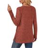 Women's Fashionable Long-sleeved Pullover Solid-color Top