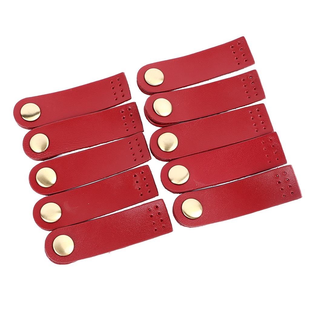 10 Set Sy på Äkta Läder Tryckknappspänne DIY Hantverk Mjuk Plånbok Flikstängning för DIY Hantverk Handväskor Resväskor