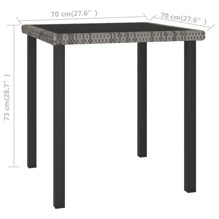 VidaXL Ensemble de Salle à Manger de Jardin 5 pcs Mobilier à Dîner Table et Chaises de Patio Salon de Jardin Terrasse 3065700