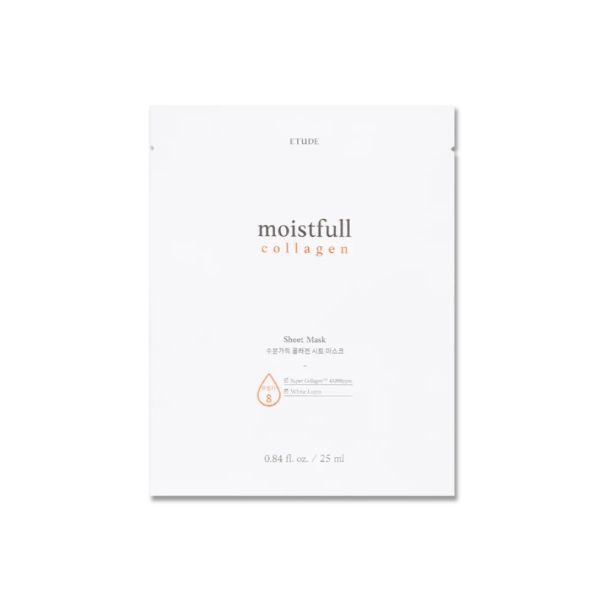 Etude Moistfull Collagen Sheet Mask Intensive Hydrating & Firming Care 25ml x 10pcs