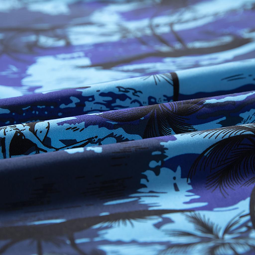 Mens Floral Hawaiian Shirts Short Sleeve Button Down Beach Shirts