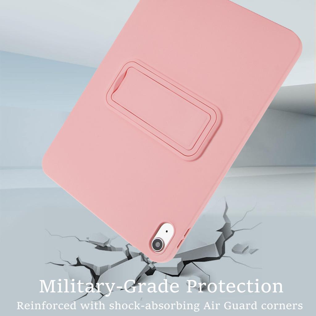 For iPad (2025)/10.9 (2022) Case TPU+PC Skin-Friendly Kickstand Tablet Cover