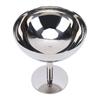 Footed Dessert Cup Dishwasher Safe 304 Stainless Steel Footed Dessert Bowl for Ice Cream Salad Serving