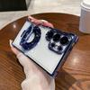 Four Corners Anti Drop Transparent Electroplated Magnetic Stand Protective Case For Samsung Galaxy S2 S24 S23 S22 Ultra Plus FE