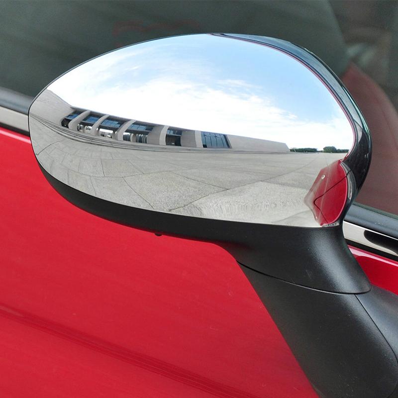 Door Side Wing Rearview Mirror Cover Cap For Fiat 500 500c Grande Punto 595 Abarth 695 2007 2008 2009 2010 - Mirror Housing