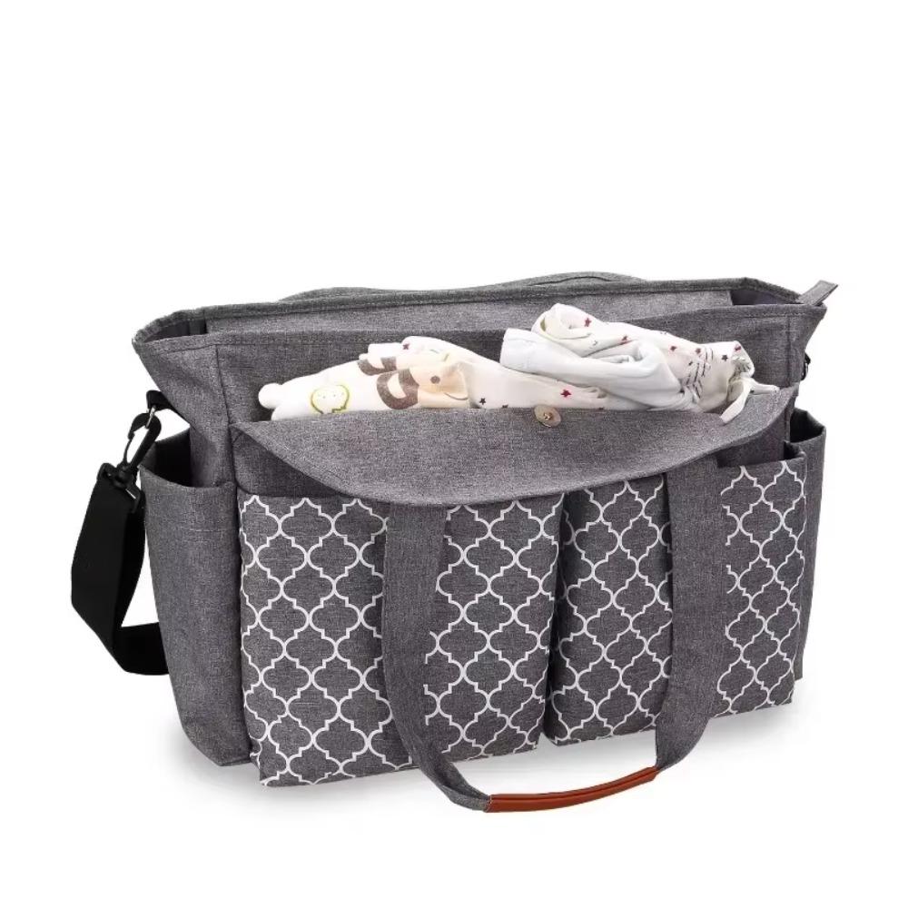 Large Capacity Mommy Bag Multi-compartment Mom Handbag Practical Mom Stroller Bag  Shopping