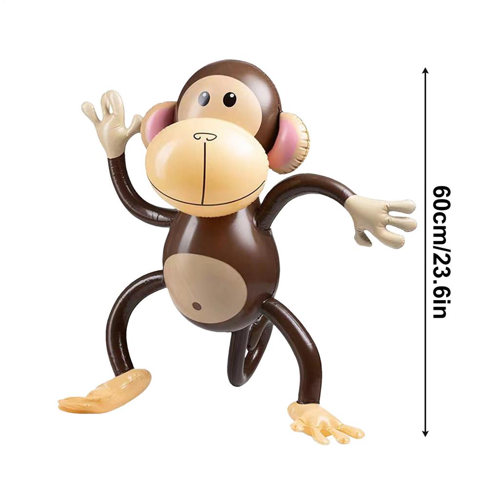 

PVC Inflatable Animal Monkey Balloon Dance Monkey Baloon Happy Animal Birthday Party Balon Jungle Safari Birthday Party Decor 60x60cm