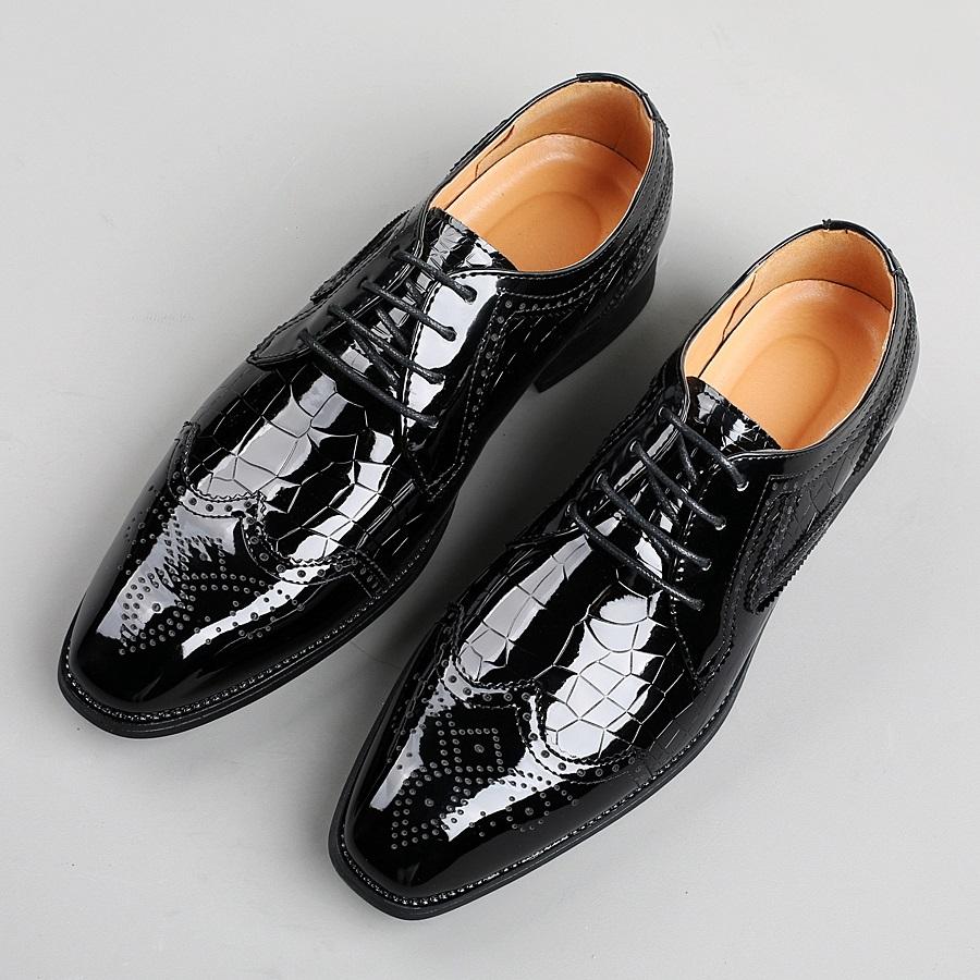 British Designer New Men's Brown Black Lace Up Brogues Oxford Shoes Male Luxury Formal Wedding Prom Dress Homecoming Footwear