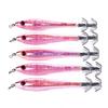 HENGJIA 5pcs Glow-in-the-Dark Squid Jig 9.5cm 6g Sea Fishing Trolling Lure Soft Bait