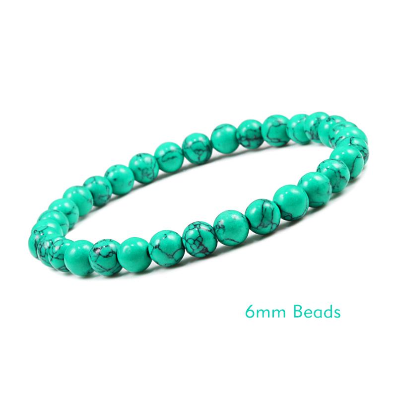 Charm Bracelet 6mm 8mm 10mm White Natural Stone Simple Women Men Elastic Strand Bracelets Meditation Prayer Jewelry Friend Gift
