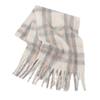Autumn and winter wool plaid scarf women's high-end imitation cashmere versatile simple warm thickened fringed scarf