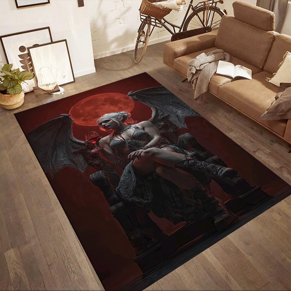 Gothic Style Carpet Perfect for Outdoor Study Room Dormitory Game Room Anti-slip Rug Office Home Decor Birthday/Christmas Gift