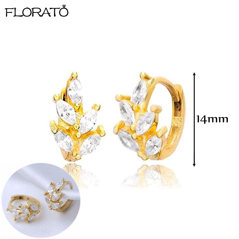 925 Silver Needle 11/13mm Small Hoop Earrings for Women Circle Piercing Huggie Earrings Multicolor Zircon Earrings Party Jewelry