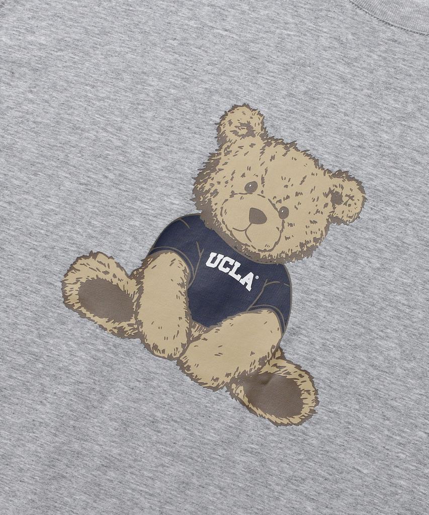UCLA Unisex Lil Bear Oversized T-Shirt [M-Grau] (Uc6Stad)