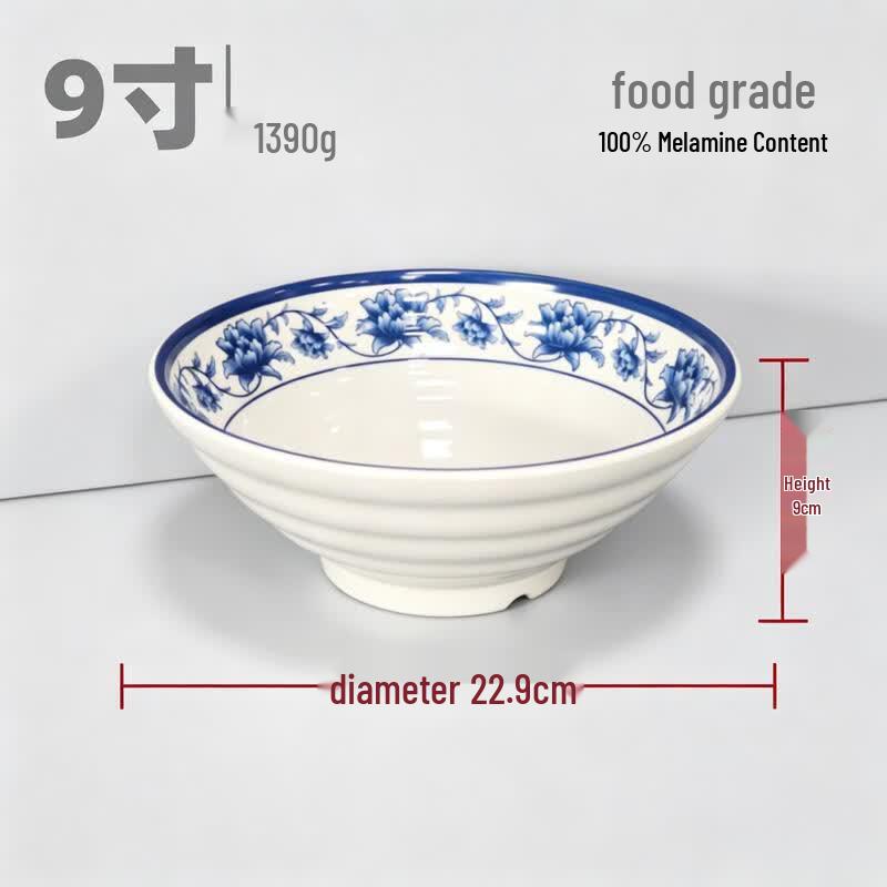 Chuzhou Melamine Chinese Orchid Serving Bowl