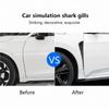 Auto Exterior Side Fender Air Flow Vent Trim Glossy Carbon Fiber Pattern For 10th Gen Civic Sport Modification Styling