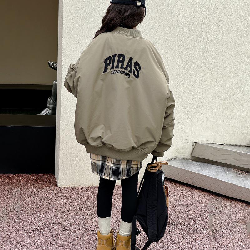 2025 Mädchen Frühling/Herbst Baseballjacke - Trendiger Kindermode-Mantel