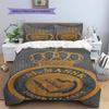 Biancheria da letto con motivo Al-Nassr FC, Set piumone Copripiumino Federa Regalo di Compleanno per la Casa(1 * copripiumino + 2 * federa, senza nucleo)