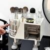 Rotating Desk Organizer Aesthetic Large Capacity With Drawers Space Saving Office Desk Organizer For Art Supplies Makeup Brush