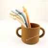 10/5/1Pcs Reusable Silicone Straws Set 15.5Cm Extra Long Flexible Straws Baby Feeding Straw Kitchen Bar Girl Cup Accessories