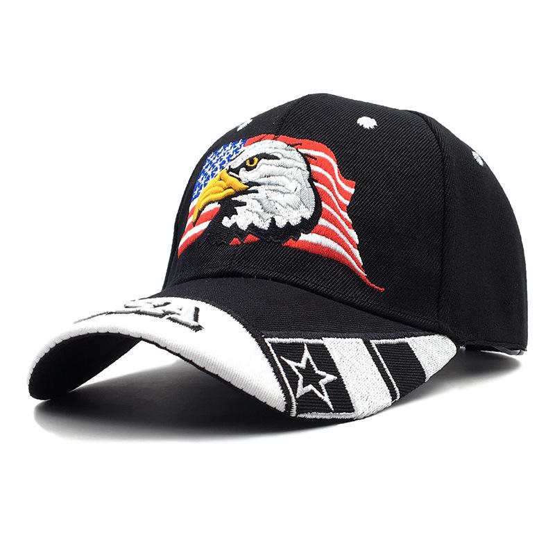 Eagle Embroidered Baseball Cap American Flag Cap Shade Usa Curved Brim Shade Cap