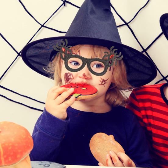 

Очки Жуткие очки для Хэллоуина Тонкая работа Мультяшный дизайн Создает атмосферу Долговечное украшение для вечеринки Необходимые очки Очки