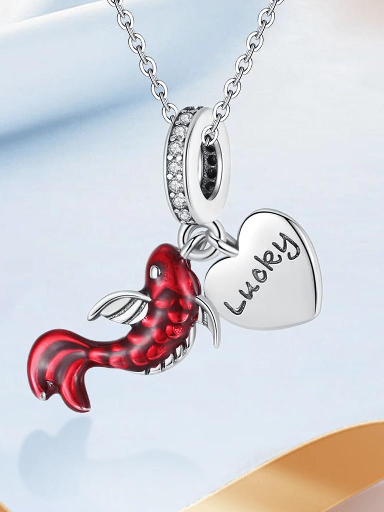 Charms Plata Deep-Sea Colorful Fish Octopu Beads For Charmsoriginales Bracelet Beads Jewellery Making Women'S Gift