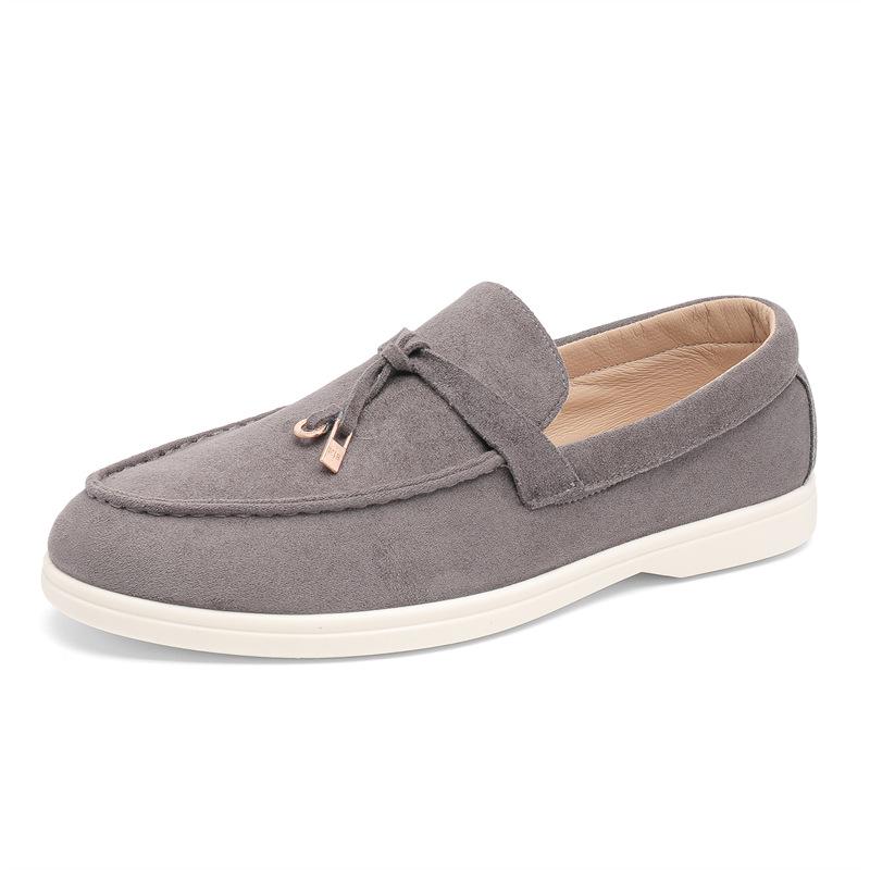 Men's 2025 Summer Slip-On Loafers - Large Size, Flat Bottom