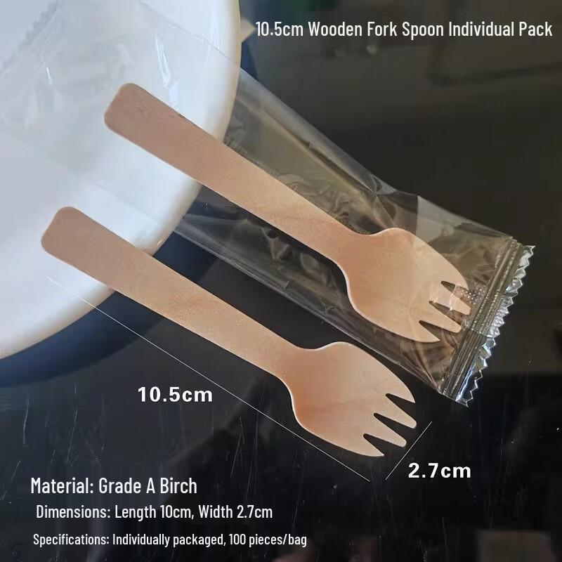 Miaojiayi Disposable Birch Wood Spork