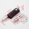 Door Bolts Lock Water Resistant Sturdy 2 Keys Spring Lock Floor Spring Bolt for Toilet Commercial Use Shop Bathroom Home