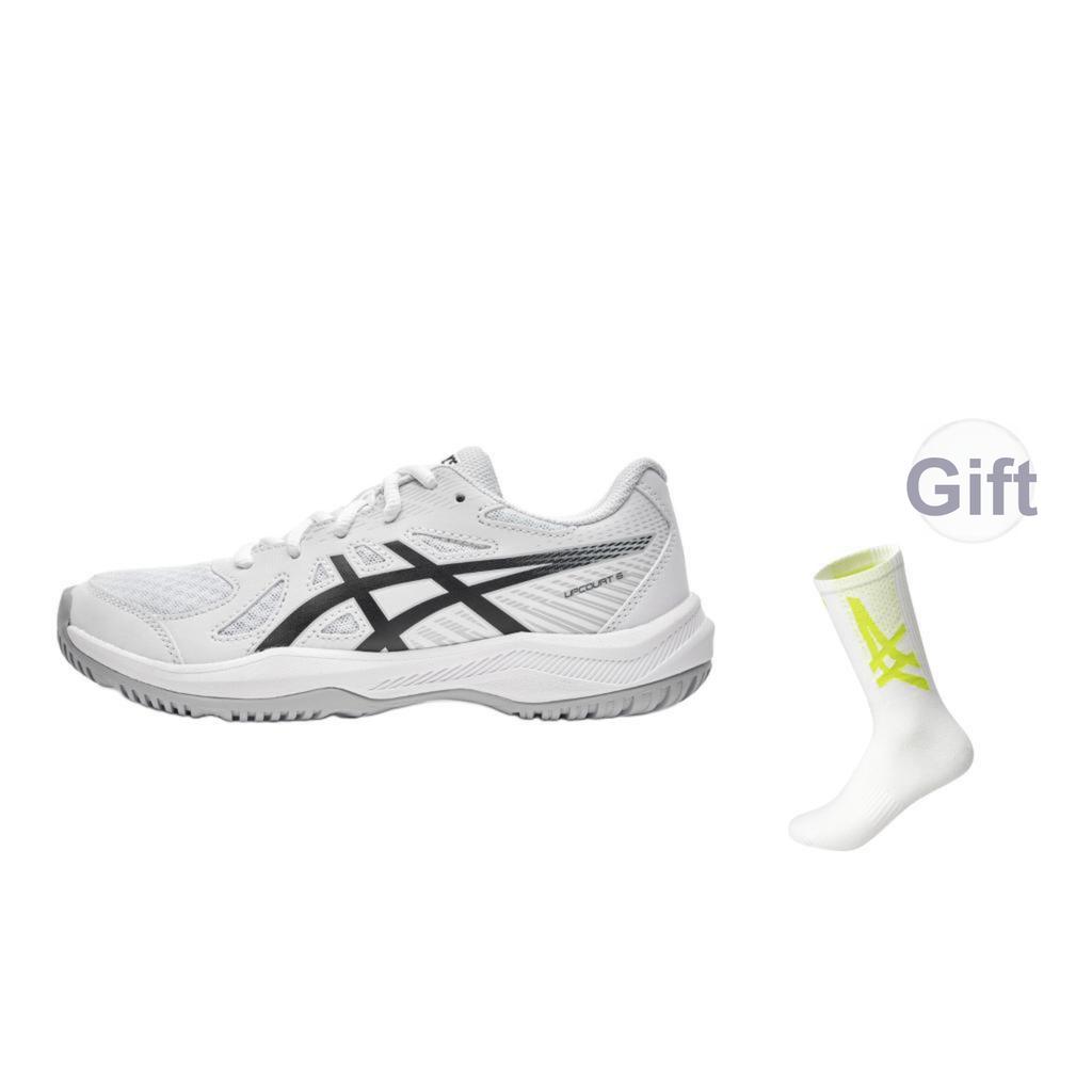 Asics Upcourt 6 GS White Black Kids Sneakers 1074A045-101