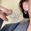 Minimalist and elegant, light luxury, high-end geometric earrings for women, popular vintage style ear accessories