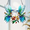 20cm Acrylic 2D Flat Colorful Hummingbird Hanging Pendant Wind Chime Suncatcher Home Window Ornament Garden Decor Car Decoration