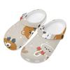 Summer Printed EVA Beach Shoes Unisex Water Friendly Soft Slip On Beach Shoes Pool Area Bathroom Home Leisure Sandals Comfort Fit