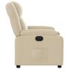 Electric Recliner Chair Cream Fabric