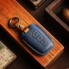 3button Leather Protector Shell for Hyundai Genesis 2015-2017 Ix45 Remote Car Fob Key Case Cover Holder Keychain Accessories