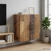 Wall Mounted Cabinet in Reclaimed Wood Style 59 x 31 x 60 cm Engineered Wood