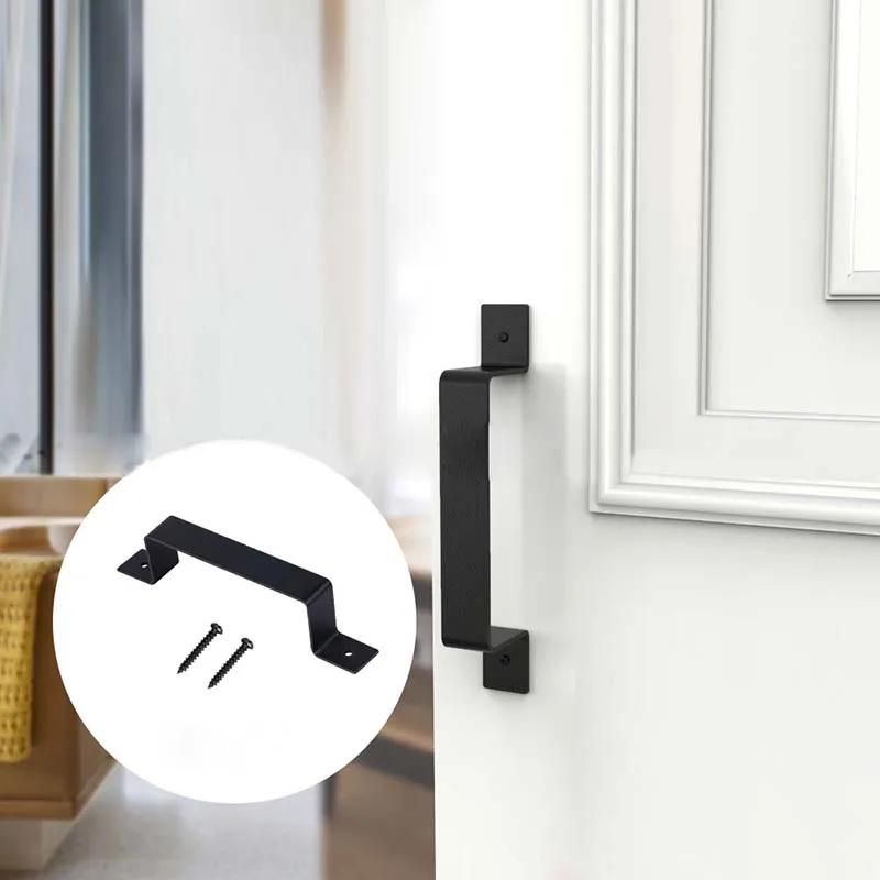 Decoration Door Handle Home Furniture Garage Garages Garden Gate Shed Barn Black Carbon Steel Closets Cupboard