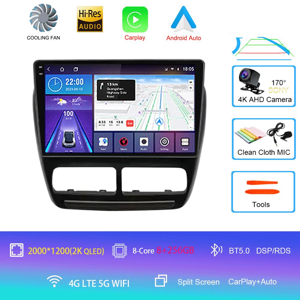 Android 14 Car Radio For Fiat Doblo 2010 - 2015 Multimedia Video Player Navigation Stereo GPS BT Carplay Android Auto 5G WIFI