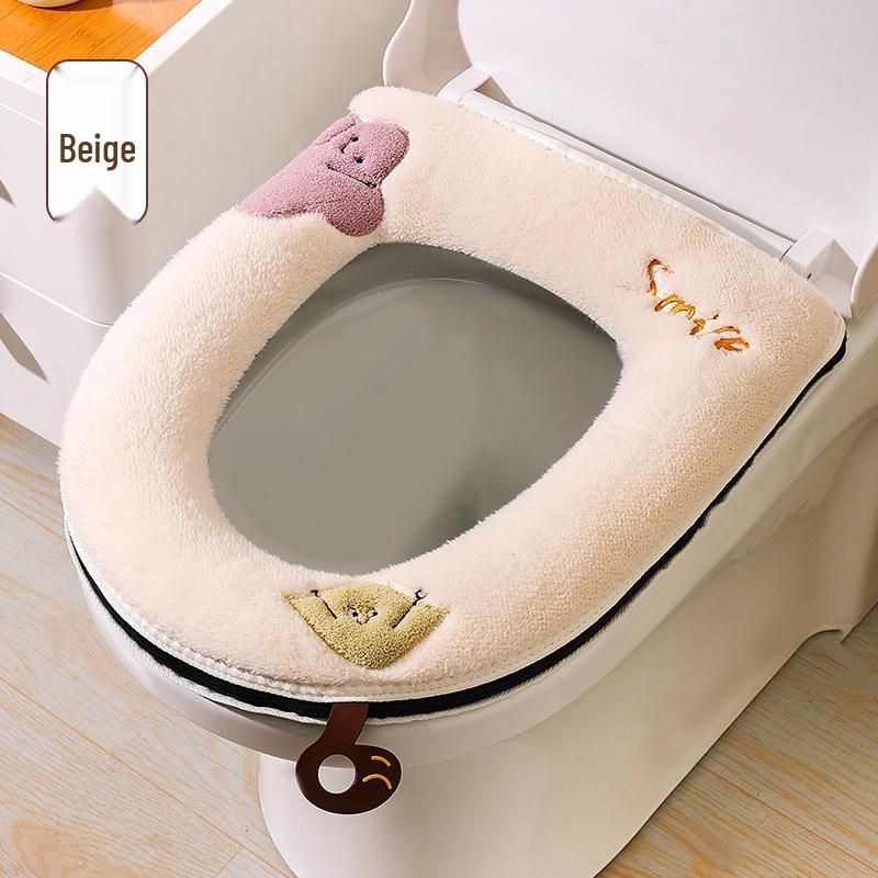 New Arrival: Plush Toilet Seat Cushion for All Seasons - Winter Thickened Universal Fit