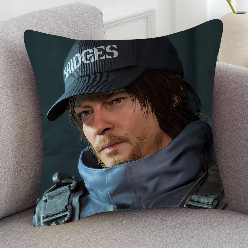 Game Death Stranding Cartoon Series Square Pillowcase Soft Waist Sofa Cushion Cover Bedroom Room Pillowcase