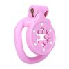 ANOSX Pink Resin Dual-color Design Purity Lock Male Chastity Device