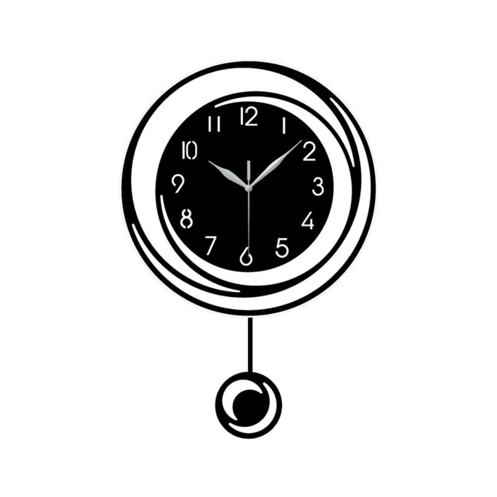 Классические Дизайнерские Часы 45*30 см Декоративные Настенные Часы Элегантный Домашний Декор Большие Четкие Цифры Стильный Маятник