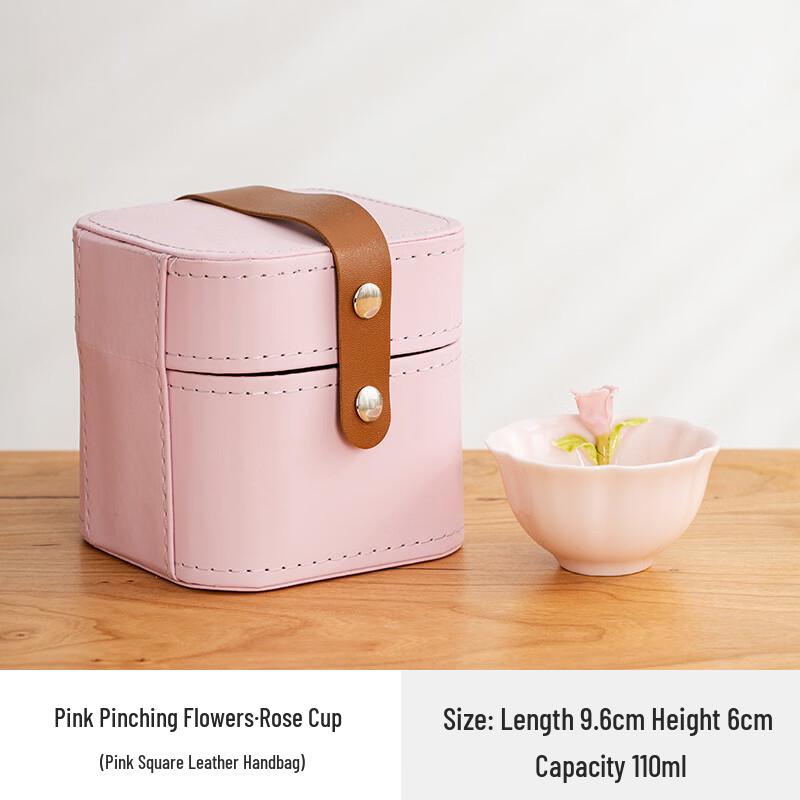 Yipan Pink Rose Ceramic Tea Set