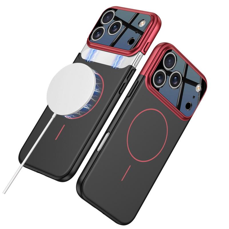 

Contrast Color Magnetic Connection Fine Magnetic Circle Case For iPhone 17 Pro Max 17 Pro 17 Air Hard Camera Protection Cover iPhone17 Pro Max